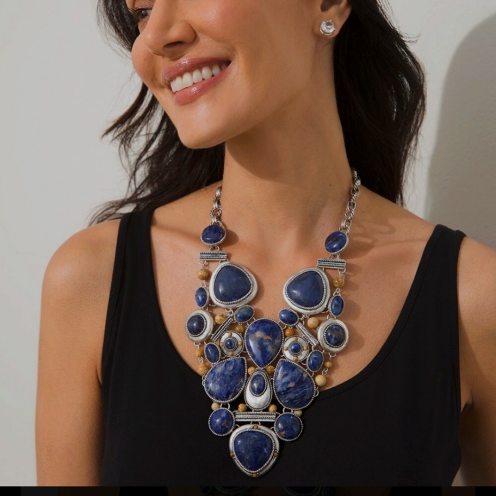 Sodalite Bib Necklace